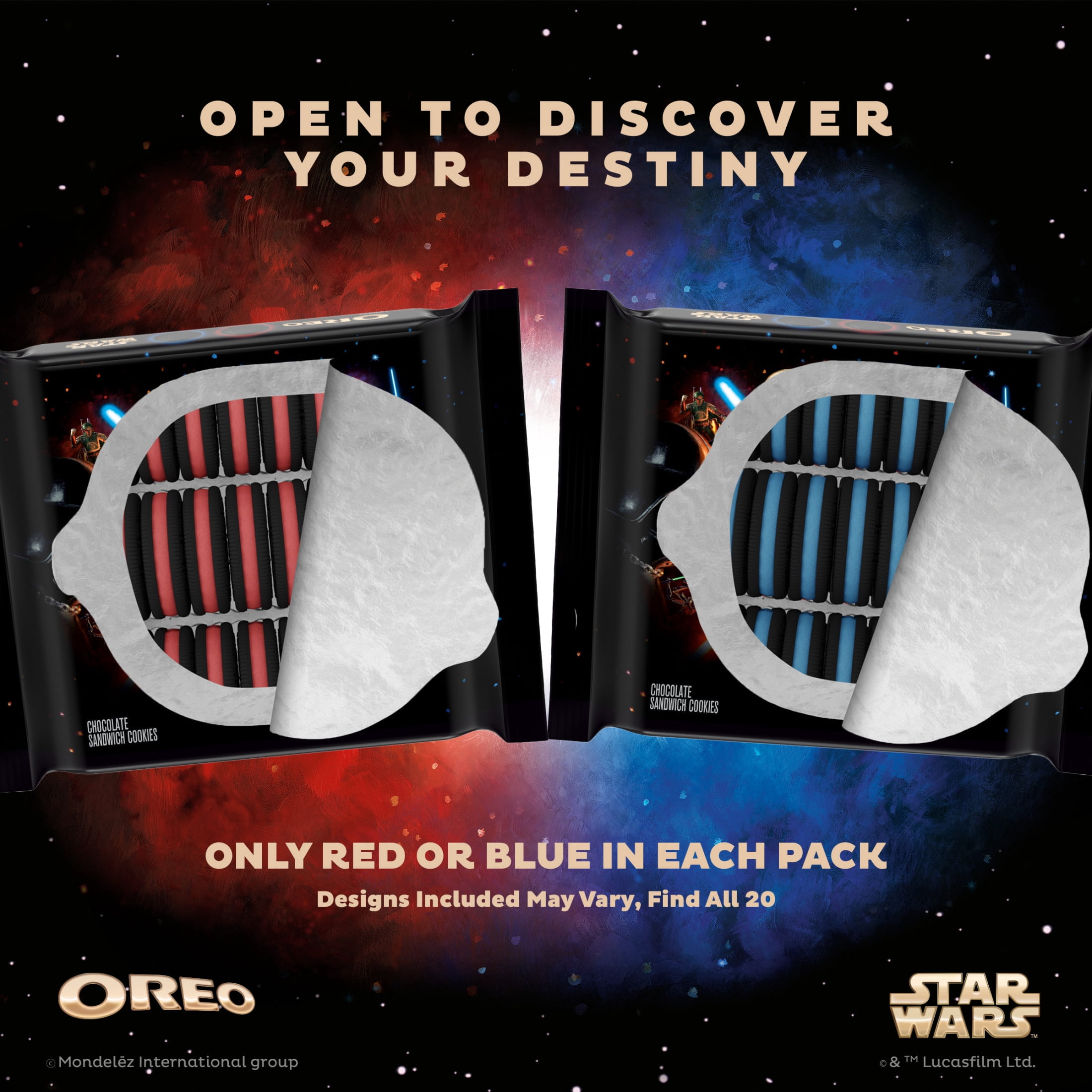 STAR WARS™ OREO Cookies, Baked, Special Edition, 10.68 oz, Shelf Stable, Plastic Tray