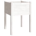 thumbnail image 1 of Jardinera VidaXL de madera maciza de pino blanco 50 x 50 x 70 cm, 1 of 9