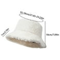 thumbnail image 2 of Luxalzxs Winter Warm Bucket Hat Faux Fur Fluffy Fisherman Cap for Women Solid Color Thickened Basin Hat, 2 of 4