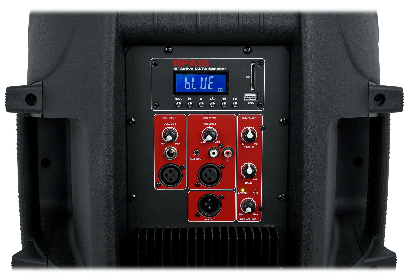 Rockville BPA15 15" Professional Powered Active 800w DJ PA Speaker w Bluetooth