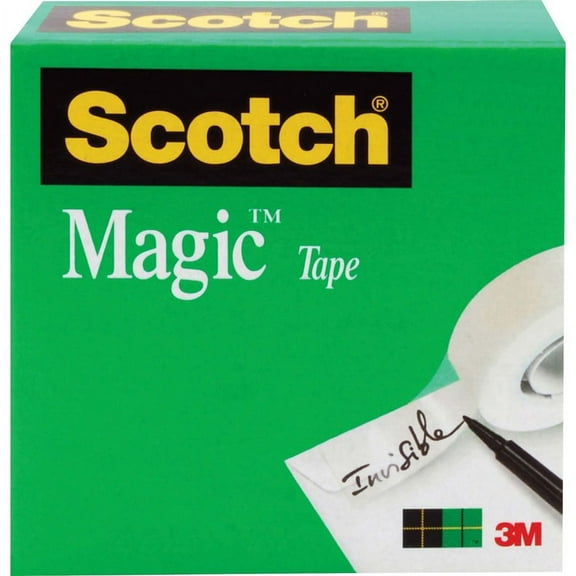 3M Magic Tape - 72 yd Length x 1" Width - 3" Core - 1 / Roll - Clear | Bundle of 5 Rolls