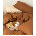 thumbnail image 3 of Zhuge Bed Sheets Set, Bedding Sheets Pillowcases Kit, Twin Bed Set, Hotel Bedding, Home Decor(Brown), 3 of 5