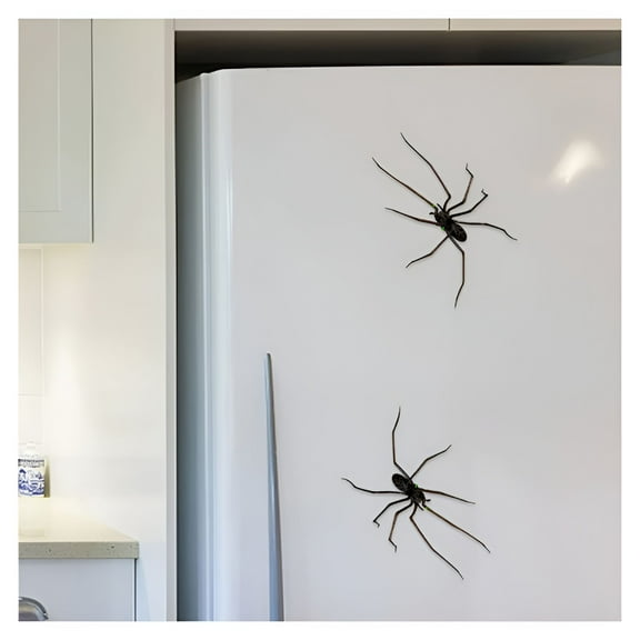 LAMIRO 3D Realistic Fridge Magnets Halloween Decorations Strong Fridge Magnets for Home/ Lifelike Design Black Decorative Magnets