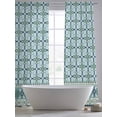 thumbnail image 5 of Blue Flowers Sheer Curtains 84 Inch Length 2 Panels Set Window Treatments, Farmhouse Country Abstract Floral Patterned Rod Pocket Semi Curtains for Living Room/Bedroom/Kitchen Décor, 104"W x 84"L, 5 of 7