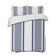 thumbnail image 2 of Quilts Twin XL Size, Navy Blue Striped Soft Comforter Bedding Set for Bed, Farmhouse Thin Vertical Stripes Modern Lightweight Quilted Bedspread with Pillow Cover(2 Pieces) for All Season, 68x98 Inch, 2 of 9