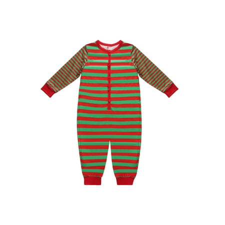 

Liliz Family Matching Nightwear Unisex Striped Round Neck Long Sleeve Jumpsuit Parent-child Outfit