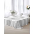 thumbnail image 6 of Grey Plaid Flat Sheets Only Twin XL Size, Soft Breathable Bed Top Sheets for Mattress, Spring Summer Farmhouse Buffalo Checkered Luxury Bedding Flat Sheets for Home Hotel Bedroom Bed Protection, 6 of 9