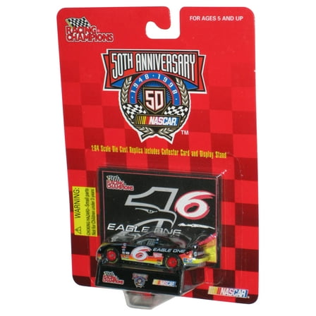 Nascar Racing Champions (1998) 50th Black Eagle One Toy Car w/ Display Stand