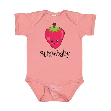 

Inktastic Cute Strawberry Strawbaby Boys or Girls Baby Bodysuit