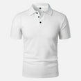 thumbnail image 3 of Polo Shirt Black Polo Shirts For Men Golf Shirt Dry Fit Mens Polo Shirts Short Sleeve Performance Golf Polos White L, 3 of 5