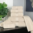 thumbnail image 3 of Premium Egyptian Cotton Highly Absorbent Assorted 8-Piece Plush Towel Set - 30" x 55", 20" x 30", 13" x 13", 3 of 9