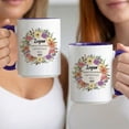 thumbnail image 3 of Customizaholic Personalized Floral Birthday Mug – Custom Name “Making the World a Better Place Since” Year Coffee Mug Gift, 3 of 5