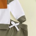 thumbnail image 5 of NOLDARES Toddler Baby Boy Fall Winter Clothes Solid Color Crewneck Sweatshirt Long Sleeve Shirt and Pants Cute Boys Outfits Size:6-12 M,AG, 5 of 6