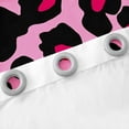 thumbnail image 4 of Castle Fairy Cheetah Print Girl Curtains Pack of 2 (42x84 Each),Black Pink Curtains Blackout,Abstract Gradient Bedroom Curtains,Super Cozy Room Decor, 4 of 6