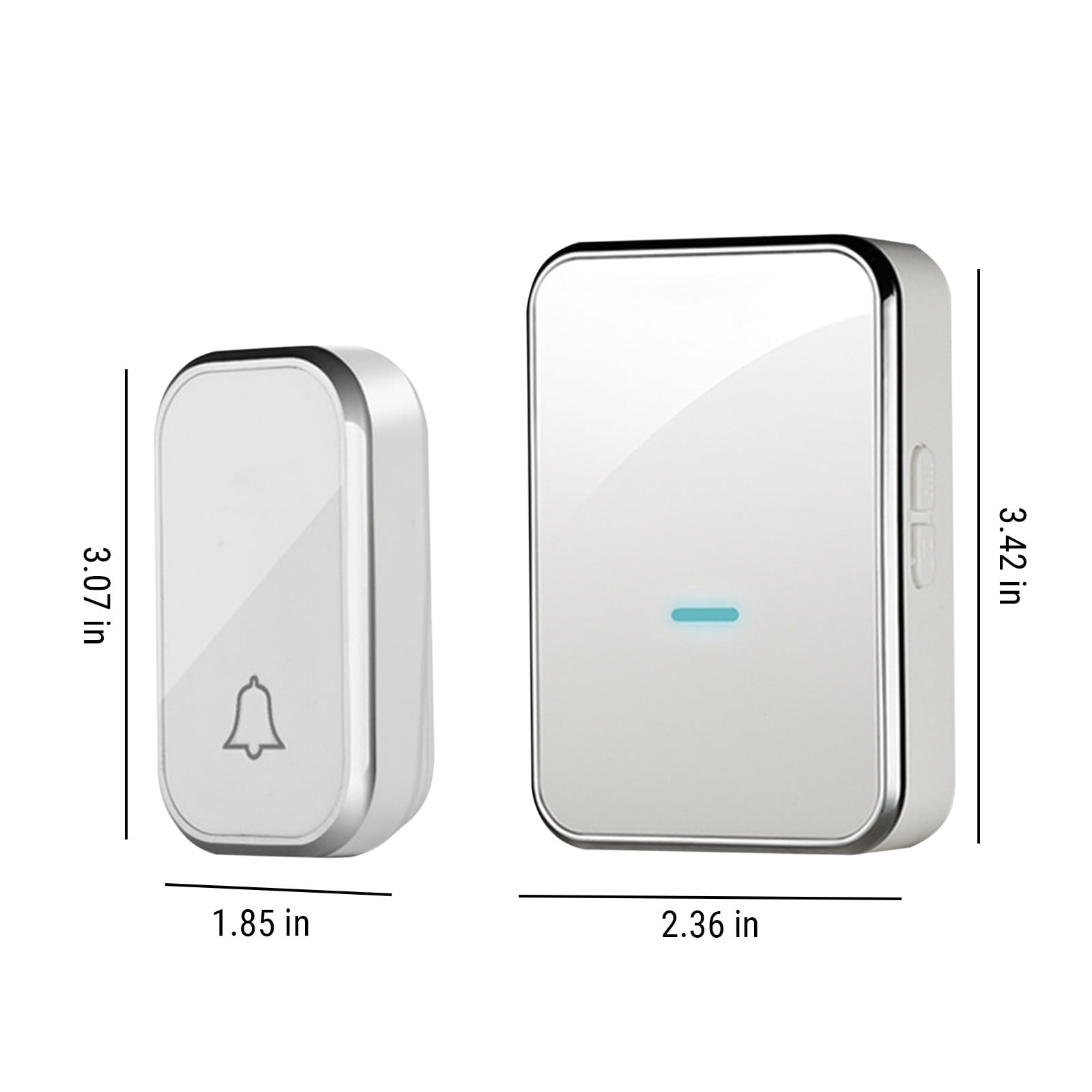 PURCOLT Wireless Doorbell,Door Bell With 45 Melodies And Led Flash,Easy Install,656 Foot Range,1 Push Button & 1 Receiver Up to 65% off