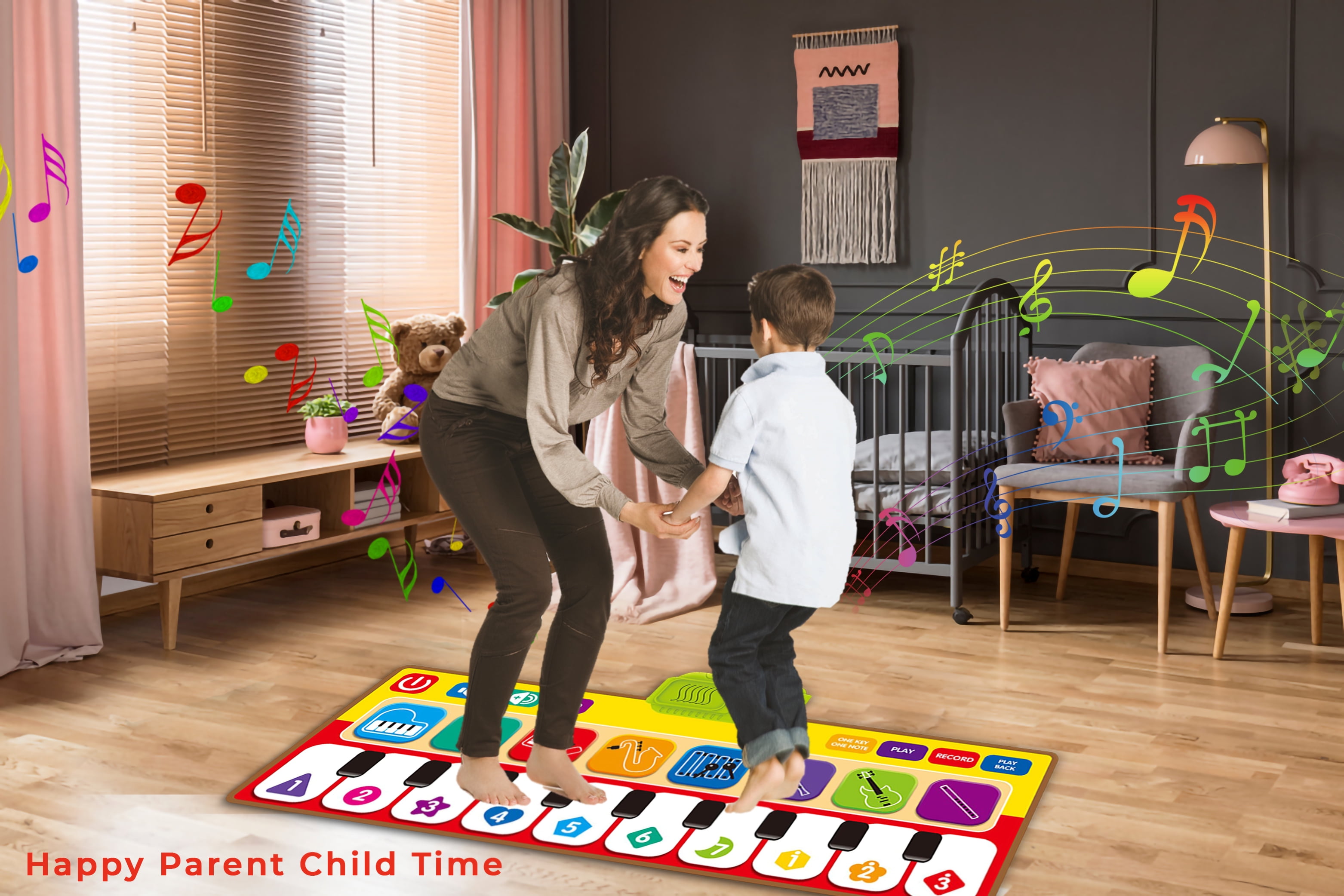 ALERACO Educational Piano mat for Boys and Girls Dance First Toys | 3 Year Plus Baby Toys | Toddlers Sports a Step Away Toy for Your Favorite Toddler boy and Girl playmat