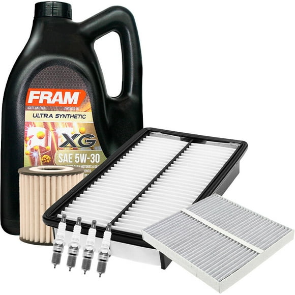 Kit De Afinación Con Aceite 5W30 Sintético, Bujías Iridio, Filtro De Aire, Filtro Para Aceite Sintético Y Filtro De Cabina 8 Piezas Compatible con Mazda 6 L4 2.3L DE 2003 A 2005
