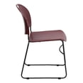 thumbnail image 4 of Scranton & Co Stacking Chair with Black Frame in Burgundy, 4 of 9