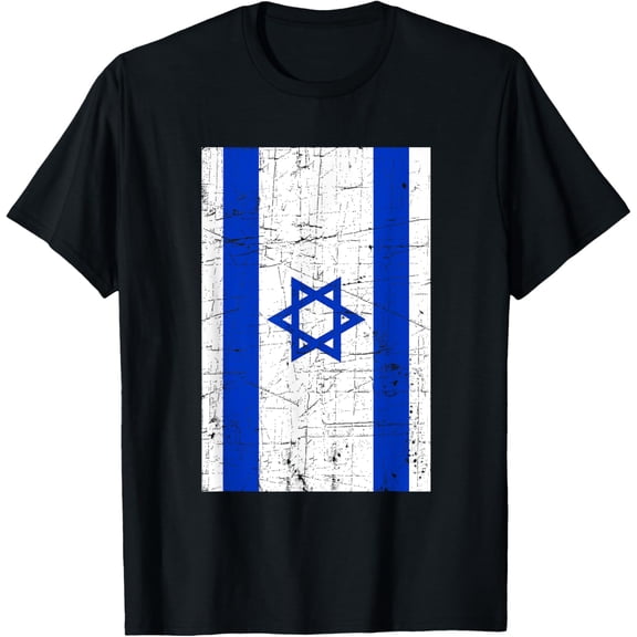 Vintage Patriotic Israel Flag Israeli Family Pride T-Shirt