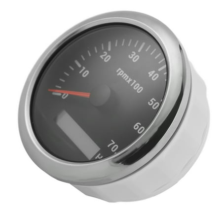 Pointer Tachometer, 0-7000rpm High Accuracy 85mm Tacho Meter 9-32V DC