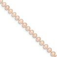 thumbnail image 1 of 14K Or Jaune 5-6mm FW Rose Cultivé Près de Collier de Perles Rondes 24 Pouces, 1 of 3