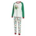 thumbnail image 2 of Faithtur Christmas Family Pajamas Set, Dinosaur Print Tops+Trousers/Romper, 2 of 9