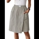 thumbnail image 2 of Pantalones Cortos de para Mujer, Bermudas Informales, Largos, de Cintura Alta, Cómodos y de Verano con Bolsillos Gris M, 2 of 8