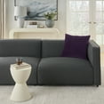 thumbnail image 3 of Mina Victory Life Styles Solid Velvet 20" x 20" Purple Indoor Throw Pillow, 3 of 6