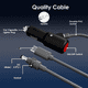thumbnail image 3 of Cable de Alimentación de CC para Mini, Cable de Extensión Impermeable, Mini USB C, 12-20 V, Enchufe para Encendedor de Cigarrillos y CC de 5 M, 3 of 5