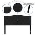 thumbnail image 4 of Pemberly Row Contemporary Tufted Queen Panel Headboard in Black, 4 of 9