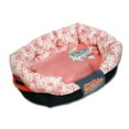 thumbnail image 1 of Pet Life PB48RDLG Touchdog Floral-Galore Ultra-Plush Rectangular Rounded Designer Dog Bed- Large, 1 of 1