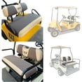 thumbnail image 4 of 10L0L Golf Cart Front Back Seat Cover Set for EZGO TXT RXV & Club Car DS 4 Passenger,Golf Cart Accessories, Gray+Beige, 4 of 8