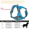 thumbnail image 6 of Reflective Nylon Pet Dog Harness Dog Padded Vest Adjustable Chest Strap Safety Lead All Weathers for large medium small Dogs (orange,M), 6 of 7