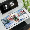 thumbnail image 3 of Hello Winter French Bulldog Frosty Morning Walk Welcome Snowy Christmas Desk Mat Full Keyboard Mouse Pad Dog Lover Gifts Large Mousepad - 02018, 3 of 5