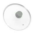 thumbnail image 4 of Tapa de repuesto para sartén de 36,7 cm con asa, para utensilios de cocina portátiles, borde de acero inoxidable transparente, tapa universal para mango gris, 4 of 8