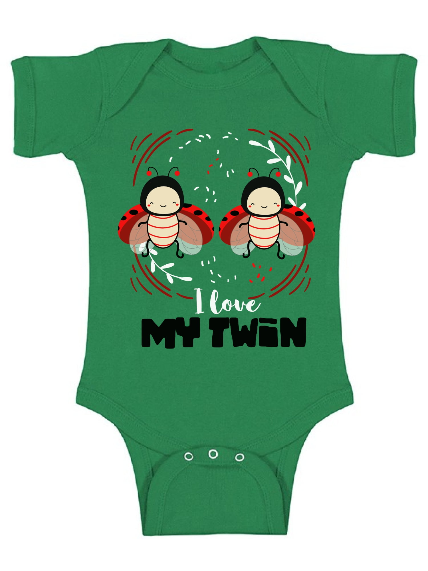 Awkward Styles I Love My Twin Bodysuit Short Sleeve For Newborn Baby Twin Birthday Gifts For 1 Year Old Twins Cute One Piece Top For Baby Girl And Baby Boy Twin Funny