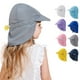 thumbnail image 4 of Sombrero de sol con protección solar para niños, transpirable, de color sólido, para playa, 4 of 5