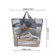 thumbnail image 3 of Yardvibe Beach Tote Bag for Women, 16.93"x14.17" Large Mesh Holiday Handbag, Reusable Summer Casual Shoulder Bags for Travel Swimming (Gary-Big), 3 of 5