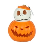 Halloween Orange & White Light-up Jack Skellington in Pumpkin Stack Decoration, 12 in, by Disney