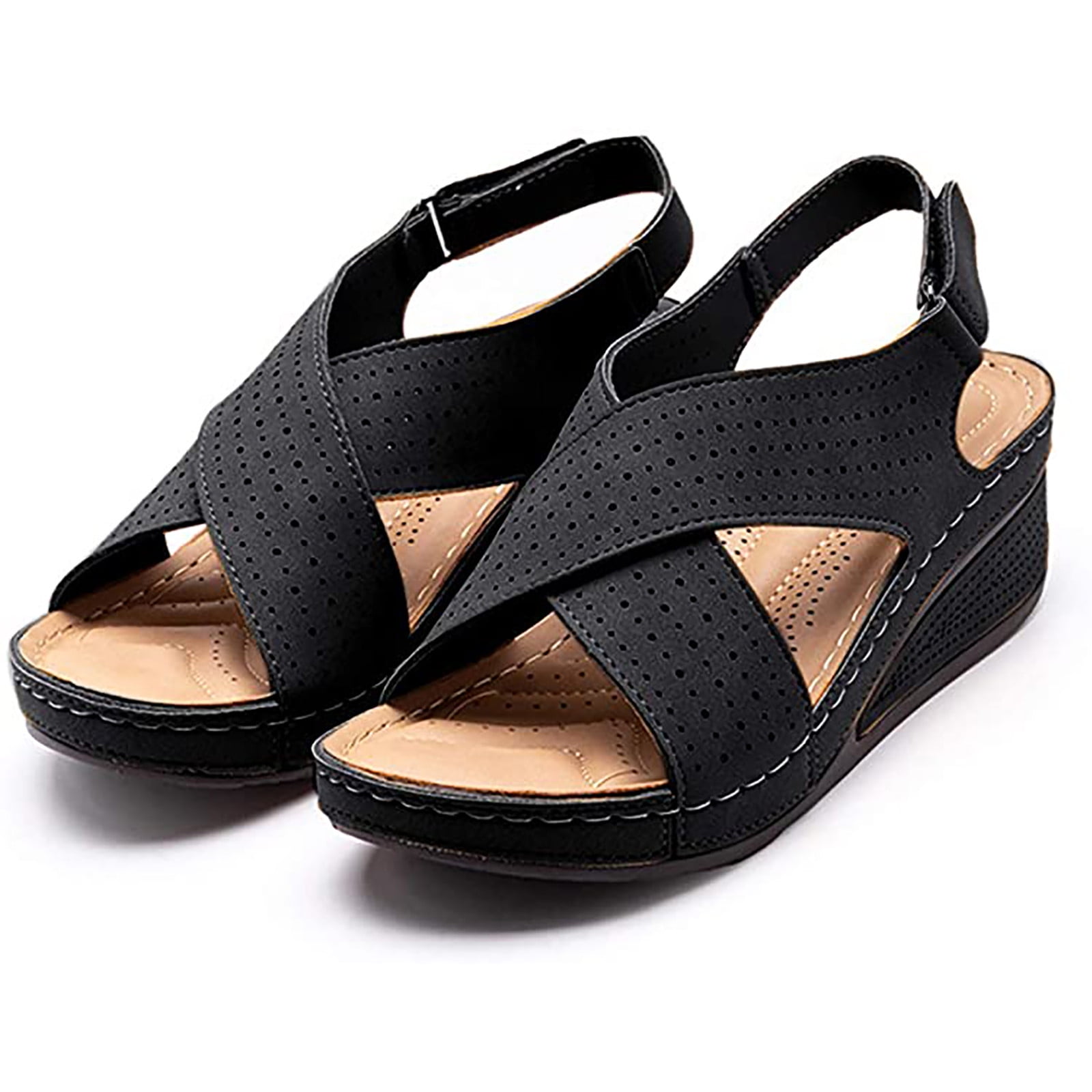 Sandals Women Ladies Summer Fashion Platform Sandals Comfort Big Size Casual Shoes Pandaie Womens ..