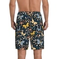 thumbnail image 2 of Yiaed Flowers Butterfly for Men's Soft Sleep Pajama Short Lounging Pajama Shorts-X-Large, 2 of 8
