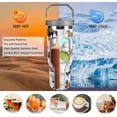 thumbnail image 3 of Steel Tumbler with Straw Top Handle Ice Flow Flip Tumbler 30 oz, Horse Tumbler Insulated Water Bottle Easy for Carry, Good for Home/Office, Better for Horse Lover to Travel/Car/Camp, 3 of 6