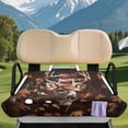 thumbnail image 3 of XYZCANDO Buck Deer American Flag 2-Seat Golf Cart Seat Cover - Terry Cloth Non-Slip Protector With 4 Pockets Universal Fit, 3 of 8