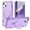 Purple, variant on Dteck for iPhone 14 Case with Screen Protector, Compatible with MagSafe Shockproof Invisible Magnetic Ring Stand Military-Grade Heavy Duty Protection Phone Case, Pink