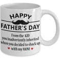 thumbnail image 2 of Dear Bonus Dad Mug Happy Father's day From The Kid You Inadvertently Inherited Coffee Mug Gift Idea For Men Him Step Dad Father Tea Cup Father's d, 2 of 2