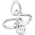 thumbnail image 6 of Clispeed Toe Rings for Women Alloy Silver 1Pack Bohemian Open Rings Comfortable to Wear, 6 of 8