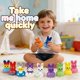 thumbnail image 5 of 30 piezas de juguetes antiestrés squishy de conejito de GZJQW de retorno lento, 5 of 7