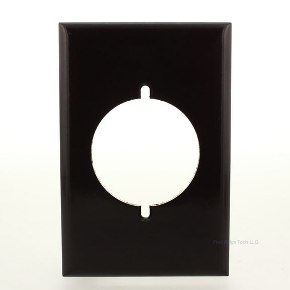 Pass & Seymour Legrand 384 1-Gang Single Outlet Wall Plate, 2.16-Inch Diameter Receptacle Opening, Standard Size, Residential Grade, Thermoset Plastic, Brown