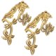 thumbnail image 1 of Ear Cuff Leaf Style Classic Non-Piercing Earrings For Girls Prom 3.2X2.5CM 1Pair, 1 of 4