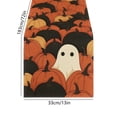 thumbnail image 3 of PoyoKee Halloween Table Runner 72 x 13 inch, Black Orange Striped Decorative Runner for Dining Table, Farmhouse Kitchen Decor, Halloween Decorations, 3 of 6